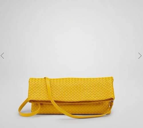 Bottega Veneta Lambskin Tote Bag 1046 yellow